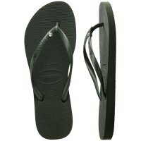 HAVAIANAS SLIM CRYSTAL SW II OLIVE GREEN 35/36