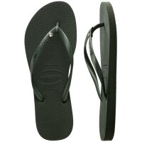 HAVAIANAS SLIM CRYSTAL SW II OLIVE GREEN 39/40