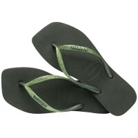 HAVAIANAS SQUARE GLITTER OLIVE GREEN 39/40
