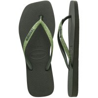 HAVAIANAS SQUARE GLITTER OLIVE GREEN 39/40