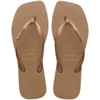 HAVAIANAS SQUARE LOGO METALLIC ROSE GOLD/ROSE GOLD 37/38