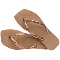 HAVAIANAS SQUARE LOGO METALLIC ROSE GOLD/ROSE GOLD 41/42
