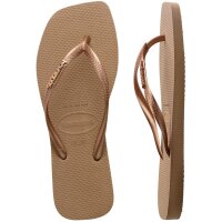 HAVAIANAS SQUARE LOGO METALLIC ROSE GOLD/ROSE GOLD 41/42