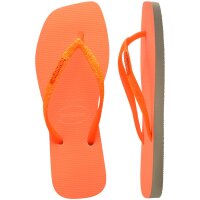 HAVAIANAS SQUARE GLITTER NEON BEIGE/ORANGE EUR 37/38