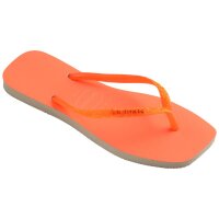 HAVAIANAS SQUARE GLITTER NEON BEIGE/ORANGE EUR 37/38