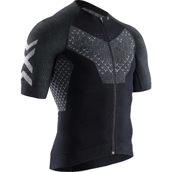 X-BIONIC® TWYCE 4.0 CYCLING ZIP SHIRT SH SL MEN B002 OPAL BLACK/ARCTIC WHITE M