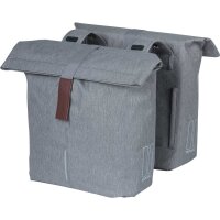 Basil Doppeltasche City Double Bag grey melee
