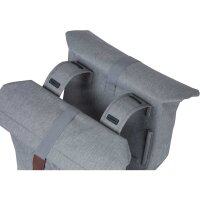 Basil Doppeltasche City Double Bag grey melee