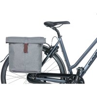 Basil Doppeltasche City Double Bag grey melee