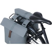 Basil City Double Pannier Bag Doppeltasche blau