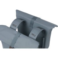 Basil Doppeltasche City Double Pannier Bag graphite blue