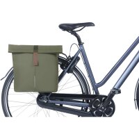 Basil Doppeltasche City Double Pannier Bag moss green