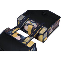 Basil Mara XL Doppeltasche schwarz,gold