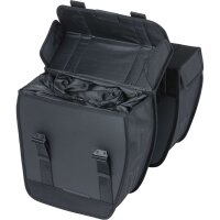 Basil Doppeltasche Tour Waterproof schwarz