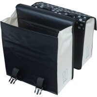 Basil Doppeltasche Urban Load schwarz reflektierend / weiß
