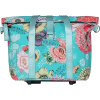 Basil Einzeltasche Bloom Field sky blue, zusätzlich mit MIK-Adapterplatte