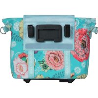 Basil Einzeltasche Bloom Field sky blue, zusätzlich mit MIK-Adapterplatte