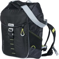 Basil Einzeltasche Miles black lime, mit Nordlicht LED...
