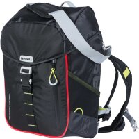 Basil Einzeltasche Miles black lime, mit Nordlicht LED...