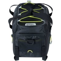 Basil Gepäckträgertasche Miles black lime