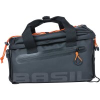 Basil Miles Gepäckträgertasche schwarz,orange