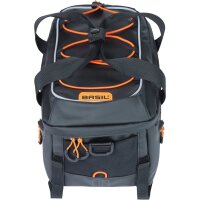 Basil Miles Gepäckträgertasche schwarz,orange