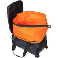 Basil Miles Gepäckträgertasche schwarz,orange