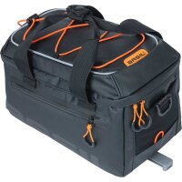 Basil Miles Gepäckträgertasche schwarz,orange