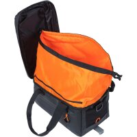 Basil Miles Gepäckträgertasche schwarz,orange