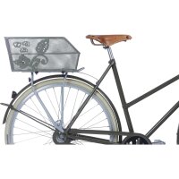 Basil Cento Flower H.R.-Schultaschenkorb grün