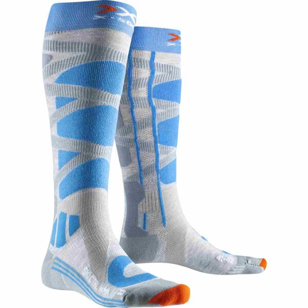 X-SOCKS® SKI CONTROL 4.0 WMN GREY MELANGE/TURQUOISE SIZE 41-42