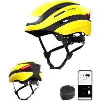 Lumos Fahrradhelm Ultra black raincoat yellow M/L