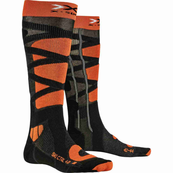 X-SOCKS® SKI CONTROL 4.0 ANTHRACITE MELANGE/X-ORANGE 45-47