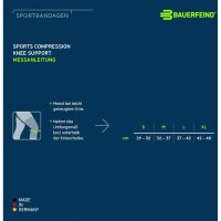Bauerfeind Sports Compression Knee Support, Black, S