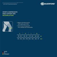 Bauerfeind Sports Compression Knee Support, NBA, Celtics, grün, L