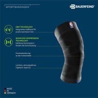 Bauerfeind Sports Compression Knee Support, NBA, schwarz, L