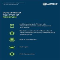 Bauerfeind Sports Compression Knee Support, NBA, schwarz, L