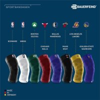 Bauerfeind Sports Compression Knee Support, NBA, schwarz, L