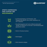 Bauerfeind Sports Compression Knee Support, NBA, weiß, L