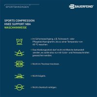 Bauerfeind Sports Compression Knee Support, NBA, weiß, M