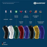 Bauerfeind Sports Compression Knee Support, NBA, weiß, M