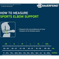 Bauerfeind Sports Elbow Support, schwarz, Größe XS