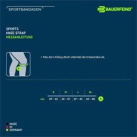 Bauerfeind Sports Knee Strap, rivera, Größe XL
