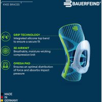 Bauerfeind Sports Knee Support, all-black,...