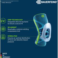 Bauerfeind Sports Knee Support, all-black, Größe XS