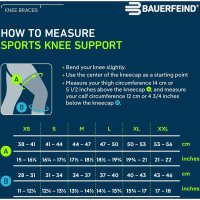 Bauerfeind Sports Knee Support, schwarz, Größe L