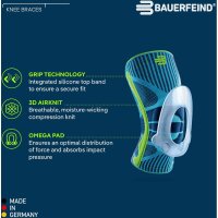 Bauerfeind Sports Knee Support, schwarz, Größe XS