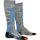 X-SOCKS® SKI RIDER 4.0 WMN STONE GREY MELANGE/TURQUOISE 41-42
