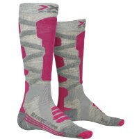 X-SOCKS® SKI SILK MERINO 4.0 WMN GREY MELANGE/PINK 35-36