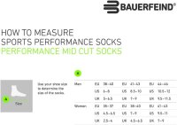 Bauerfeind Run Performance, Mid Cut Socks, women, weiß, 38-40
